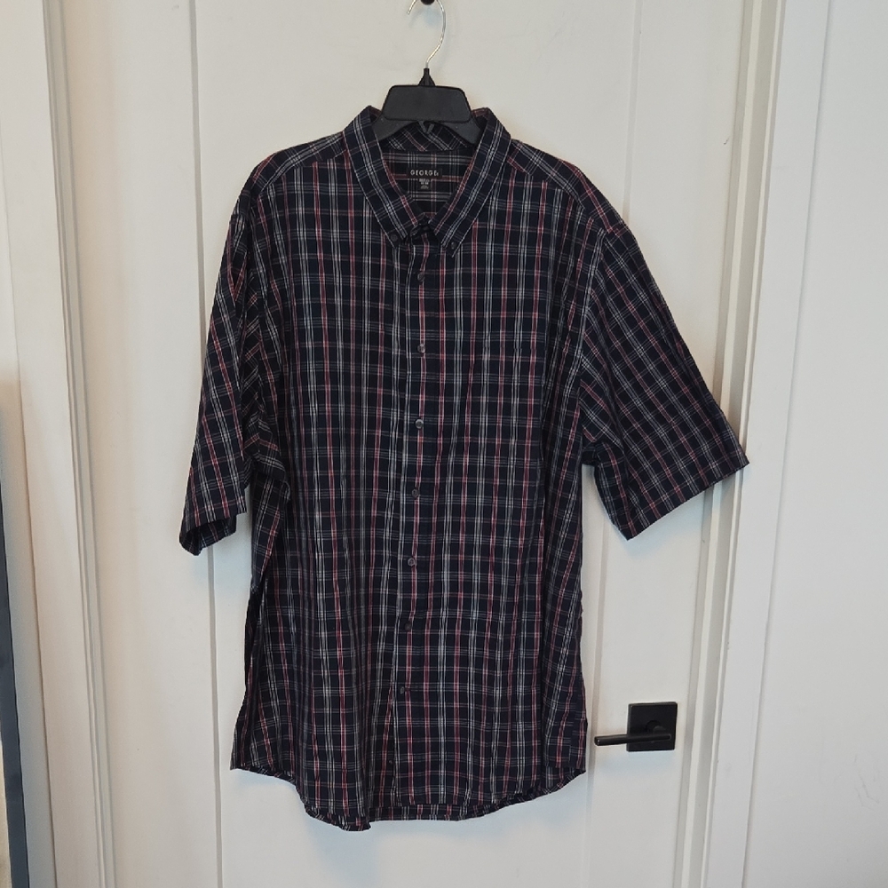 George Black and Red Casual Button Down Shirt